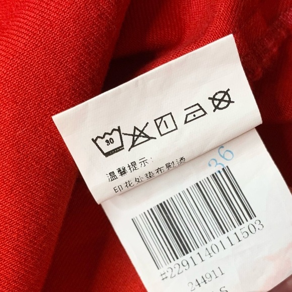 Women’s Y2k Mini Skirt Vintage 2000s Red Logo Size Small Punk Gothic Skater - Picture 9 of 10